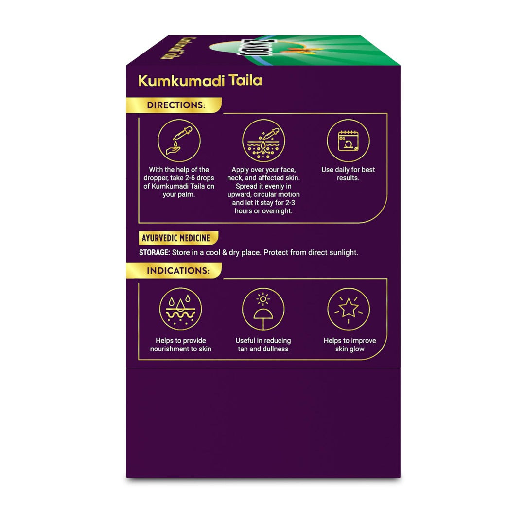 Zandu Kumkumadi Tailam usage