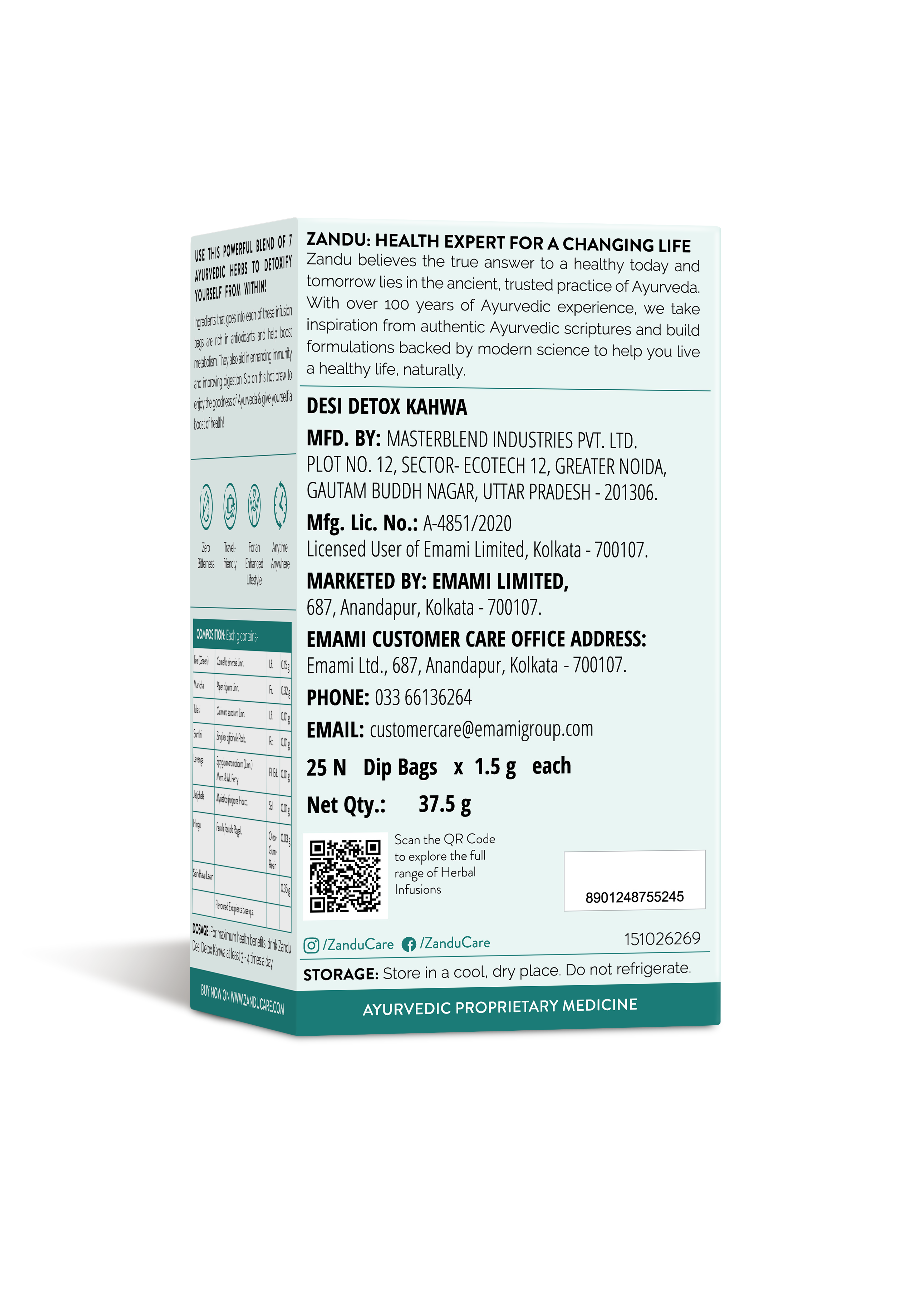 Zandu Desi Detox Kahwa Tea