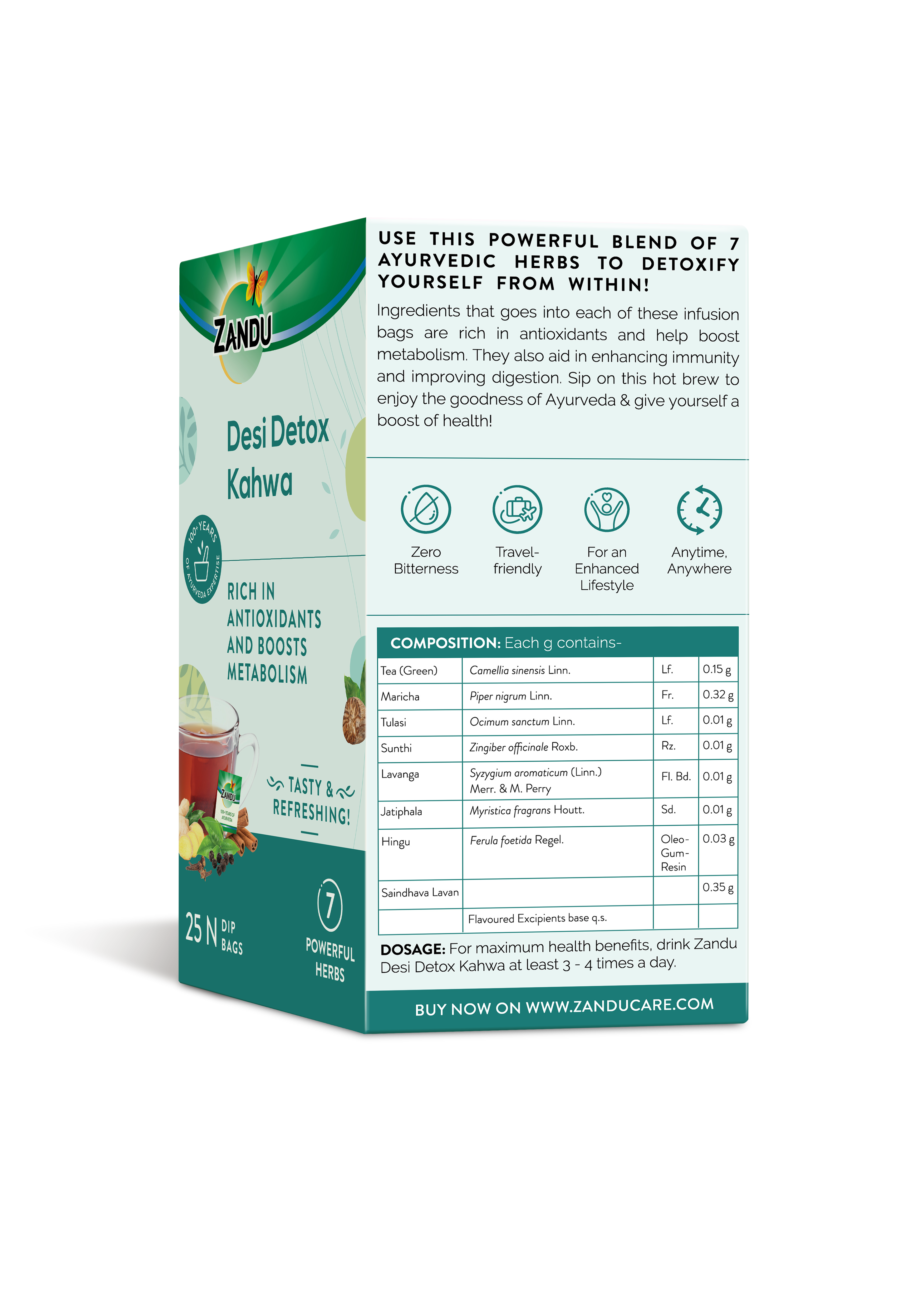 Zandu Desi Detox Kahwa Tea