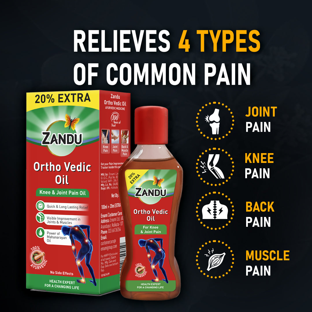 Zandu Ortho Vedic Ayurvedic Pain Relief Oil (Pack of 2)