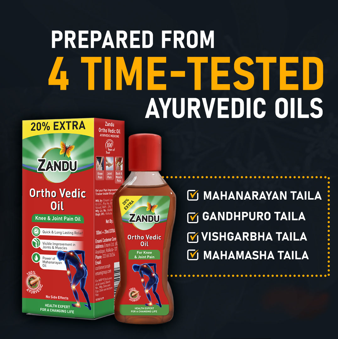Zandu Ortho Vedic Ayurvedic Pain Relief Oil (Pack of 2)