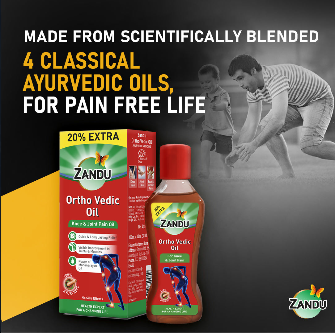 Zandu Ortho Vedic Ayurvedic Pain Relief Oil (Pack of 2)