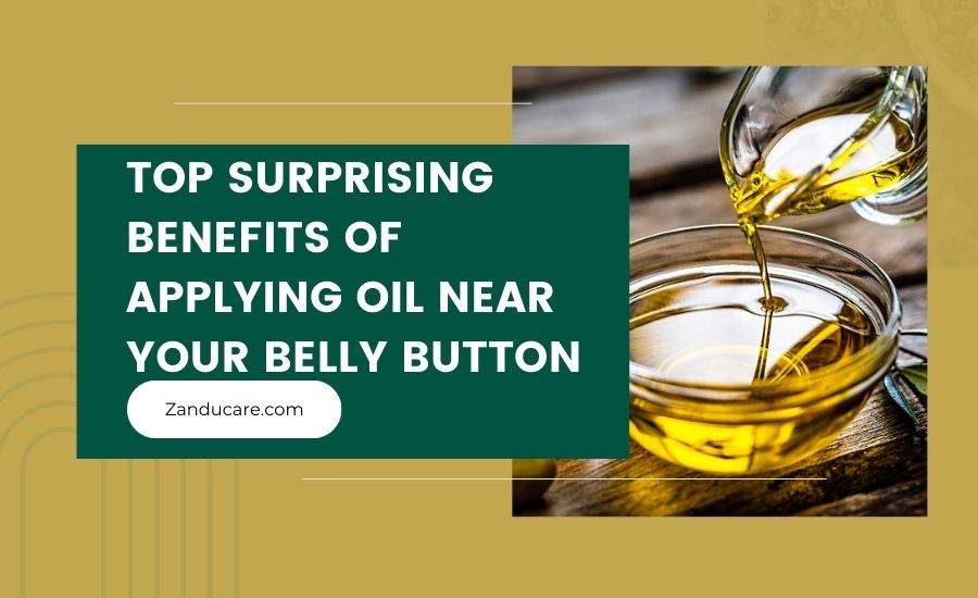 Applying Oil Near Your Belly Button