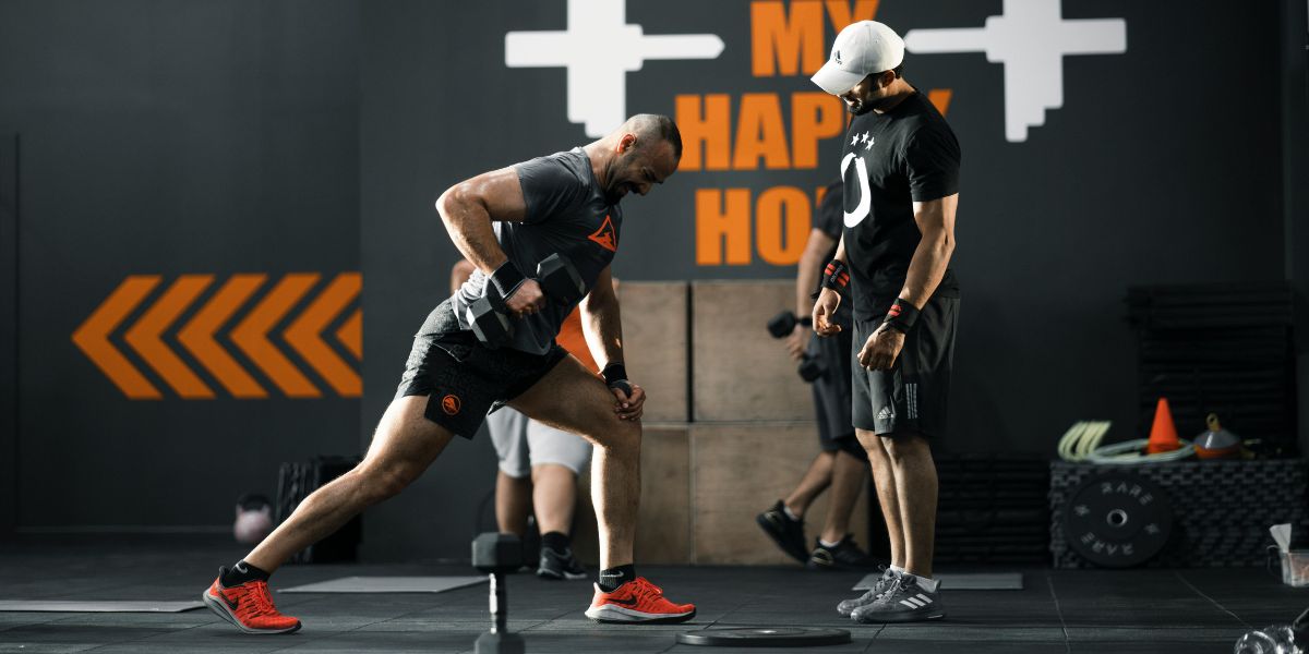 Indian gym trainers training