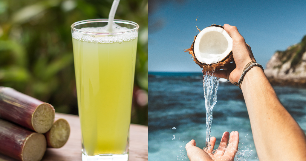 Coconut Water vs. Sugarcane Juice