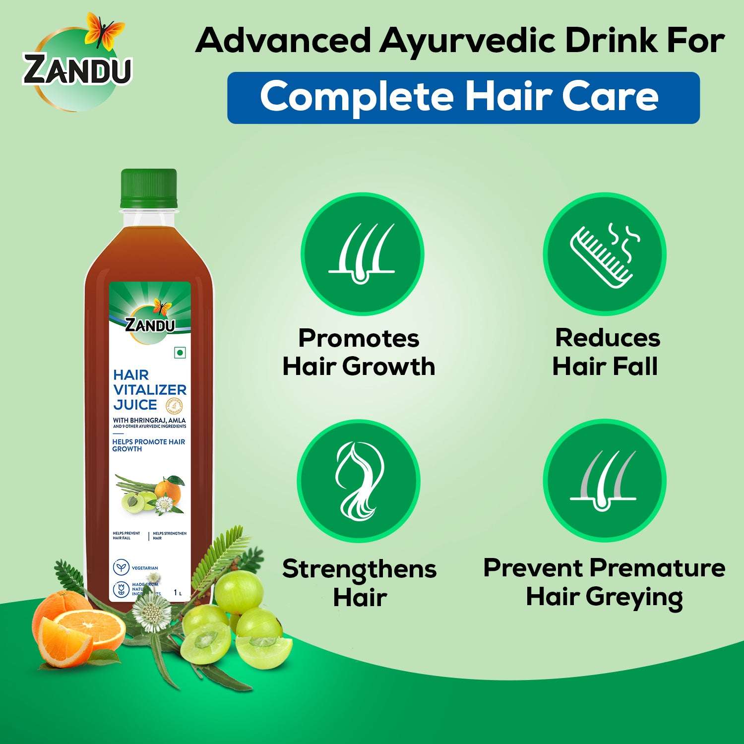 Zandu Hair Vitalizer Juice Benefits