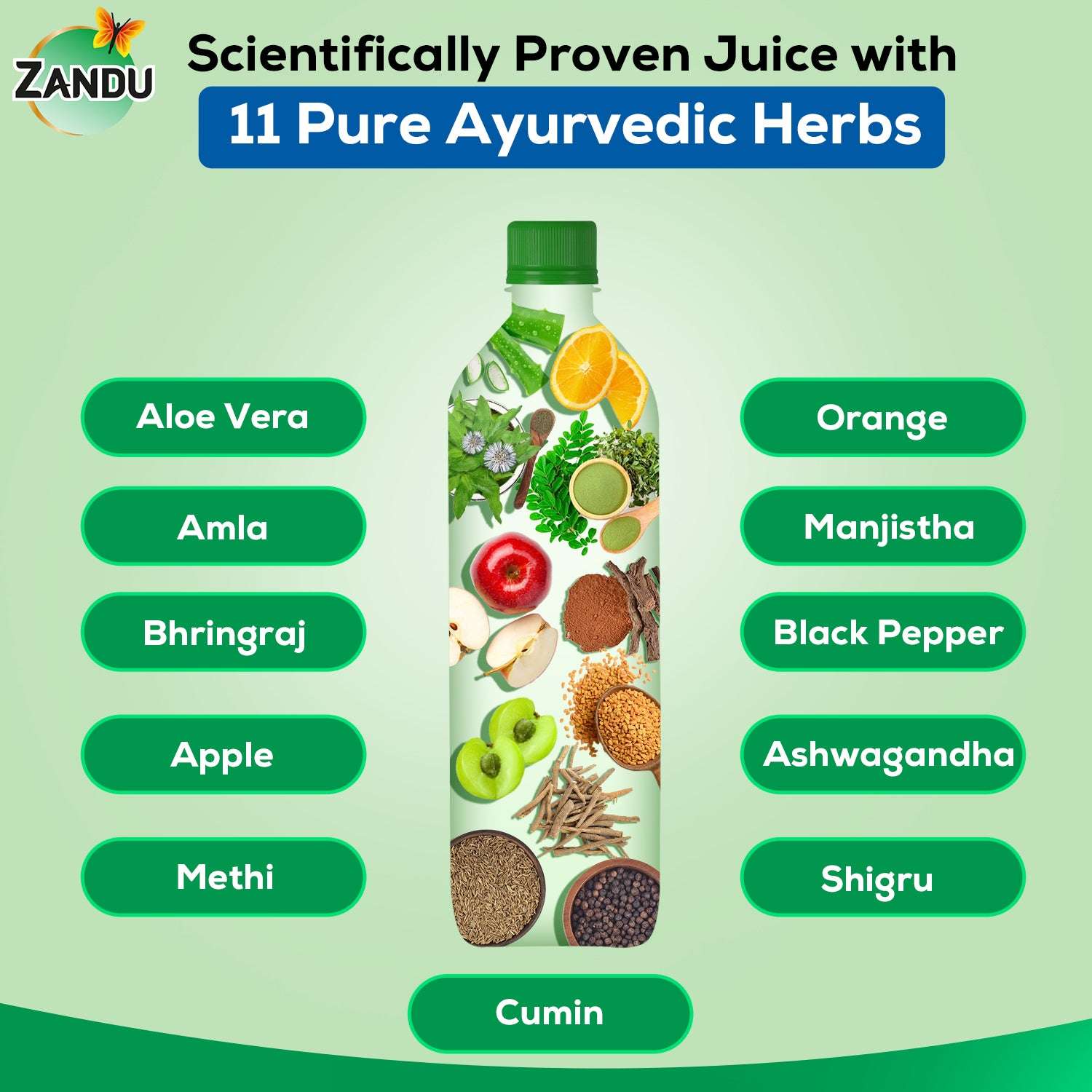 Zandu Hair Vitalizer Juice Ingredients