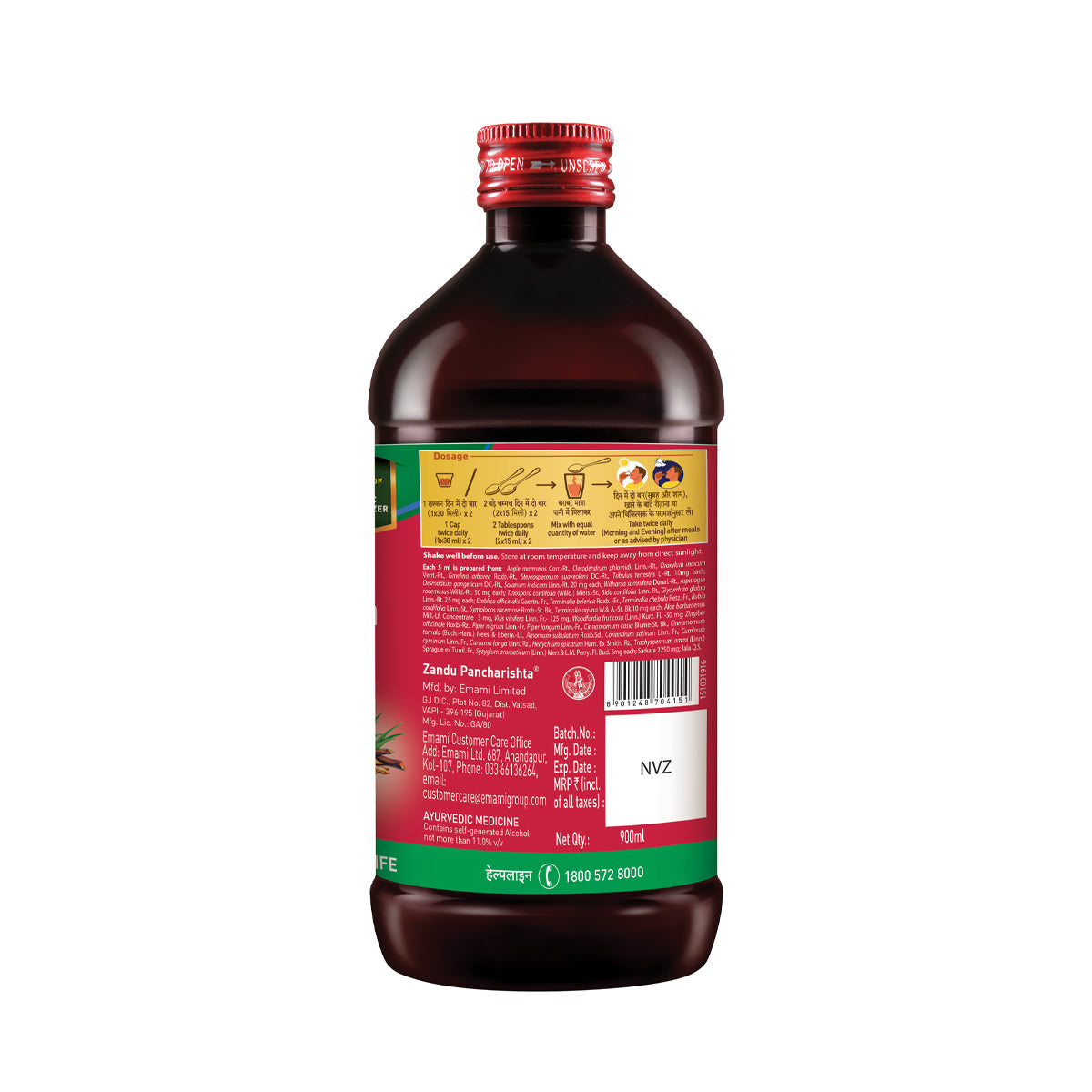 Zandu Pancharishta Ayurvedic Digestive Tonic for Indigestion, Constipation, Gas & Bloating