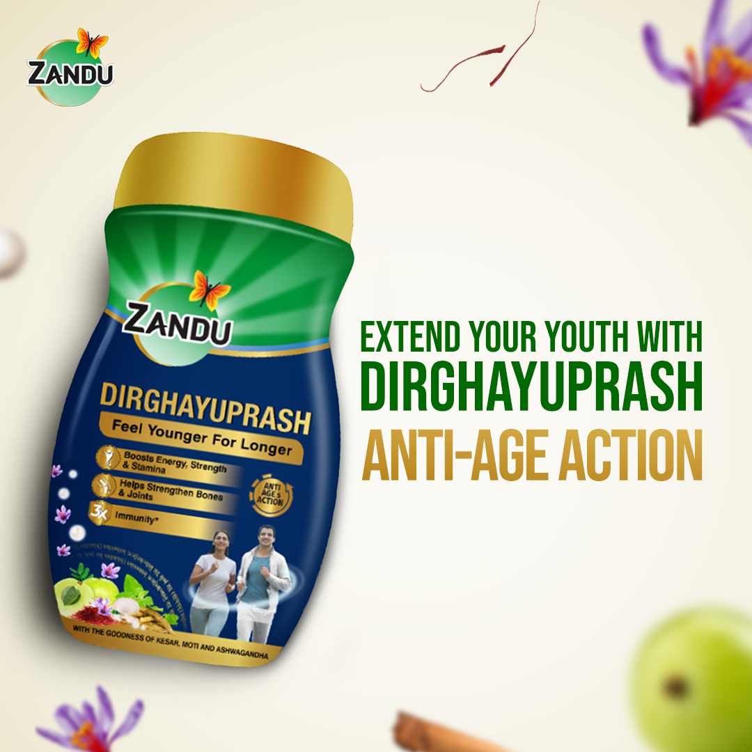 Zandu Dirghayuprash - Scientifically Proven Anti-AGE Action