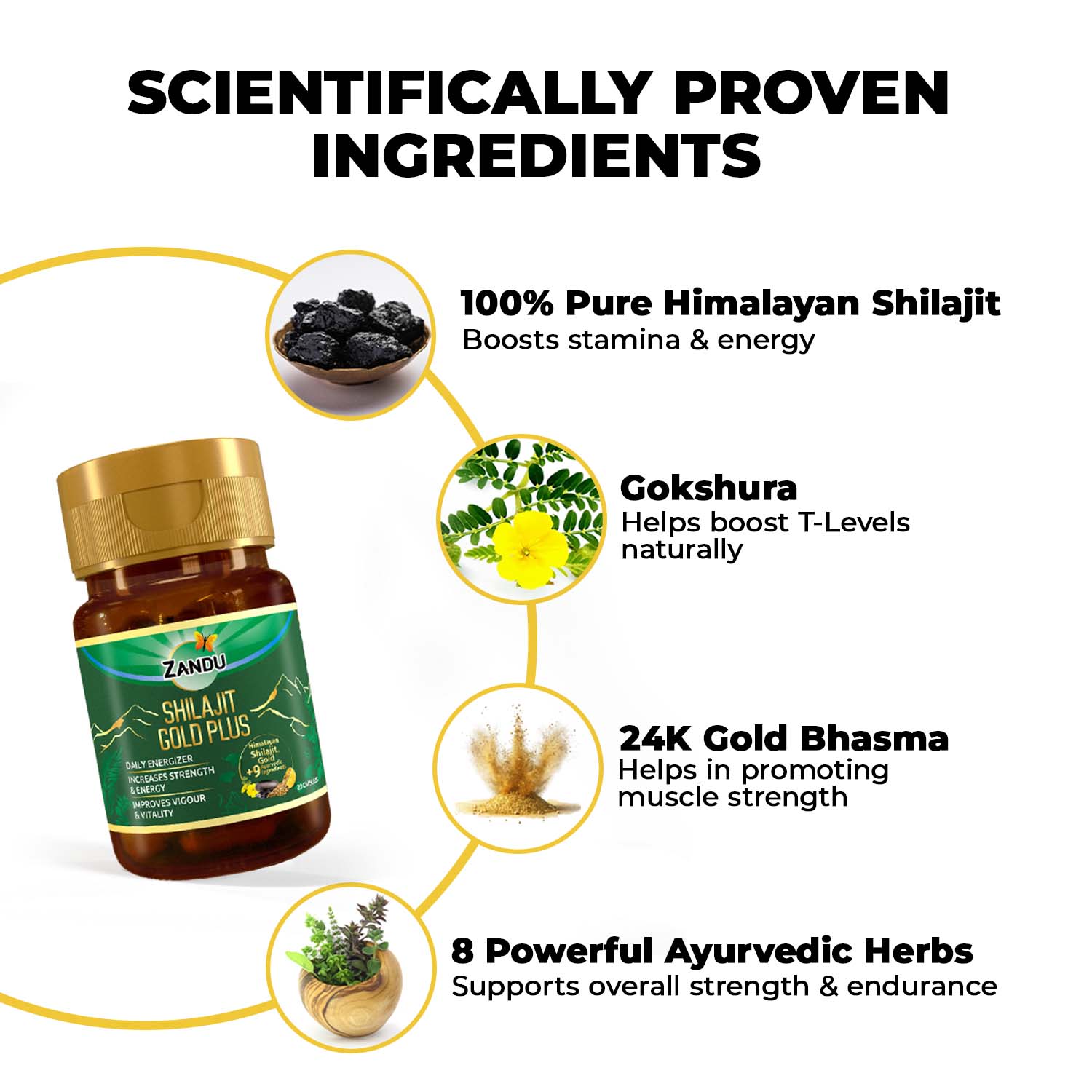 Zandu Shilajit Gold Plus (20 Caps)