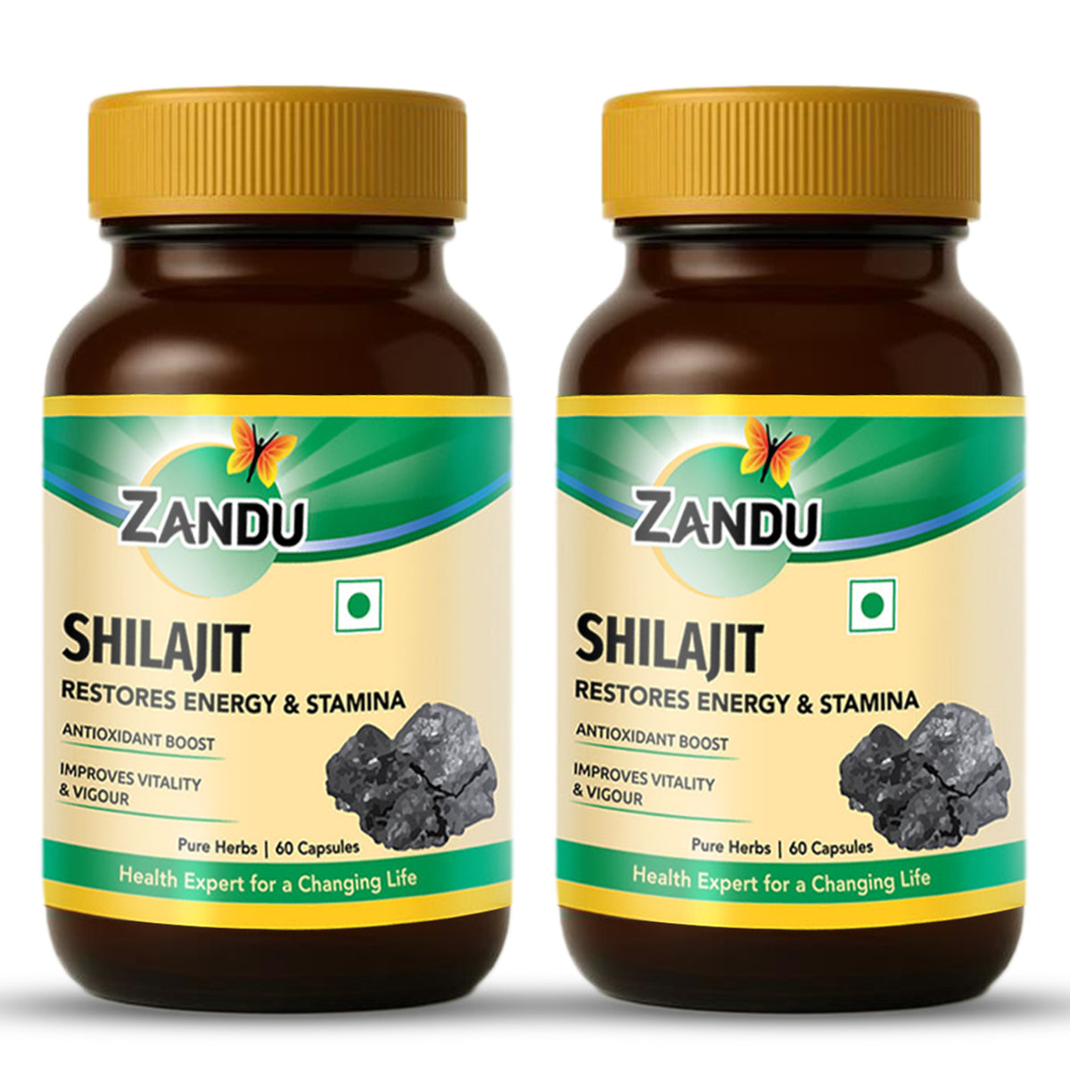 Shilajit Capsules (500mg) - Pack of 2