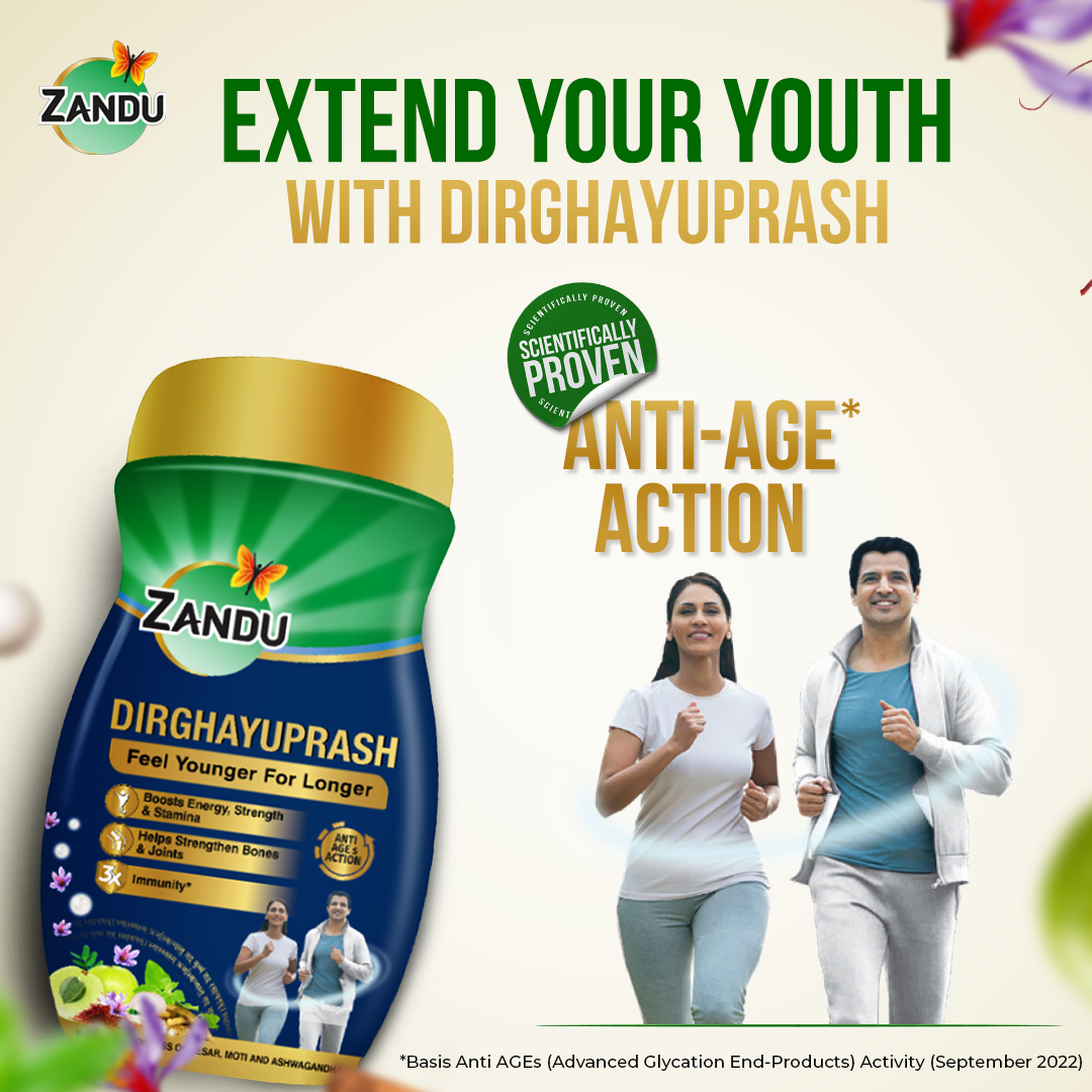 Zandu Dirghayuprash - Scientifically Proven Anti-AGE Action