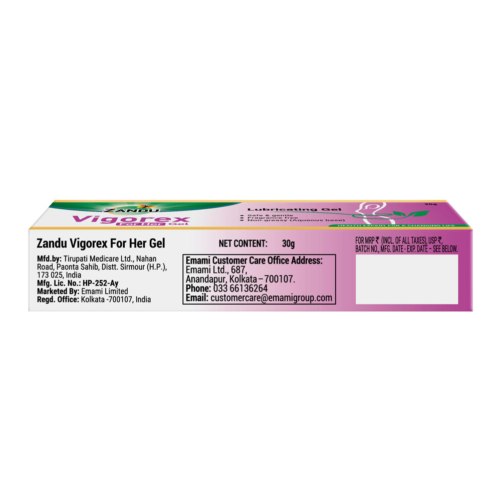 Zandu Vigorex For Her Gel Pack of 2 (30g)