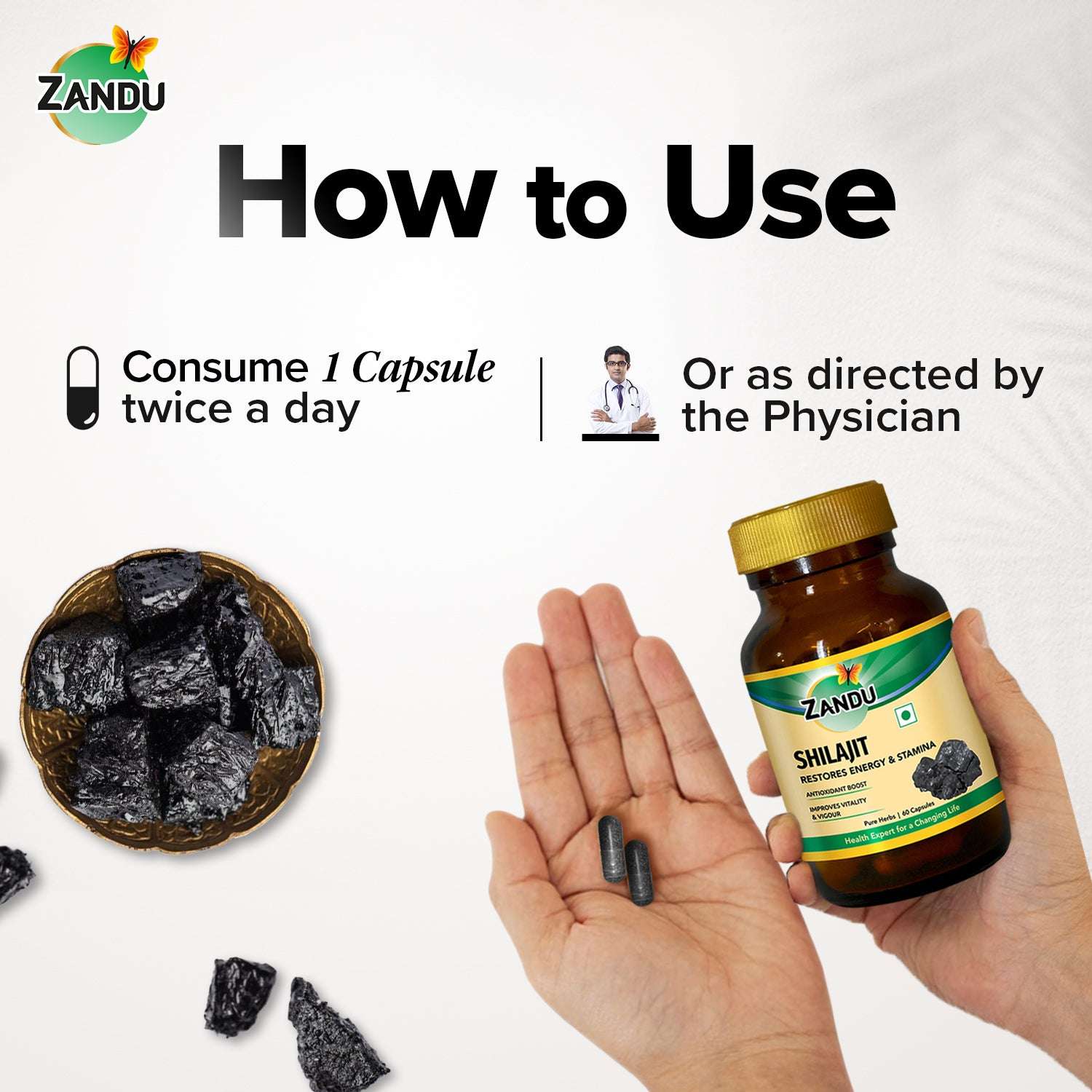 How to use Zandu Shilajit