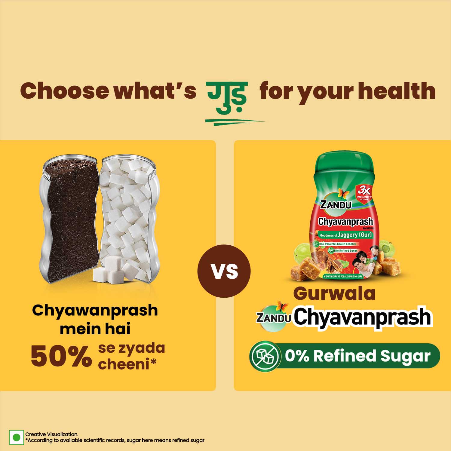 Zandu Avaleha Jaggery Chyawanprash with Jaggery for 2x Immunity