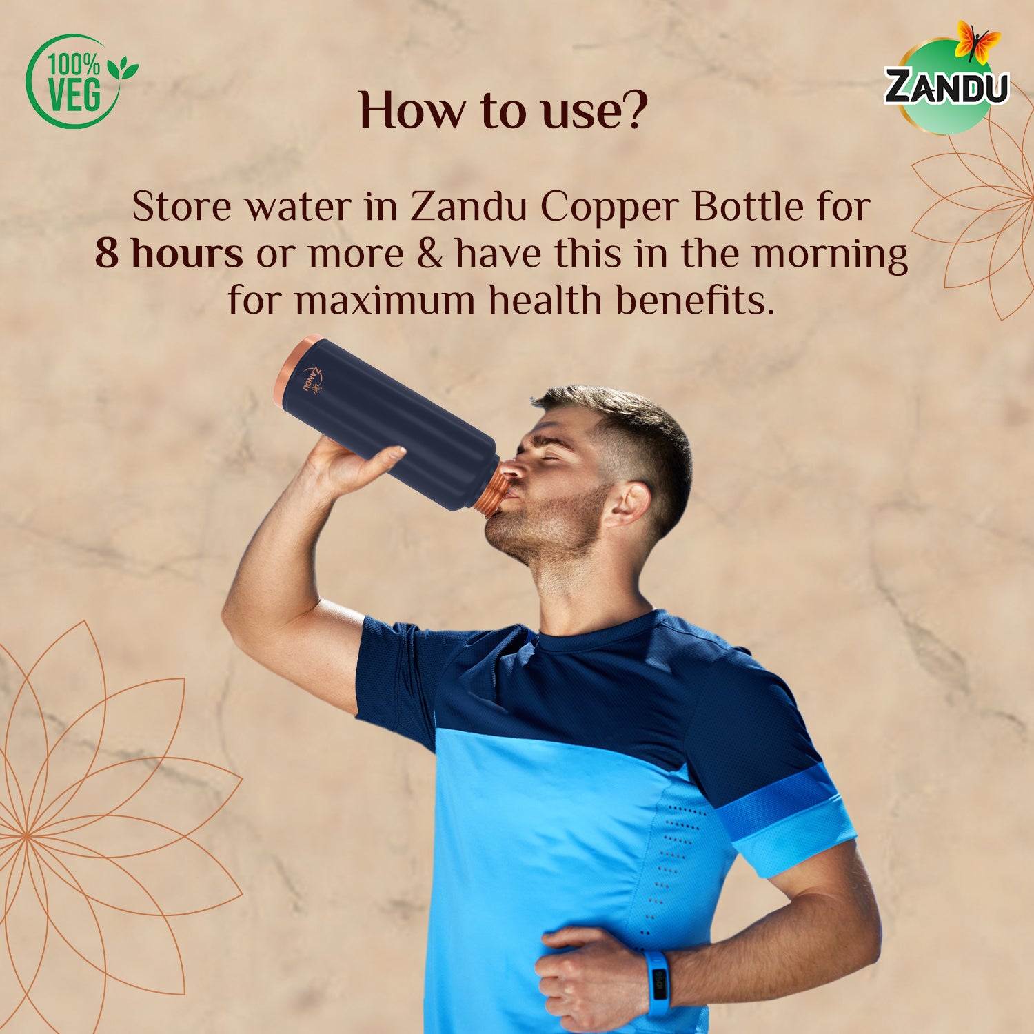 How to use Zandu Copper bottle 750 ml