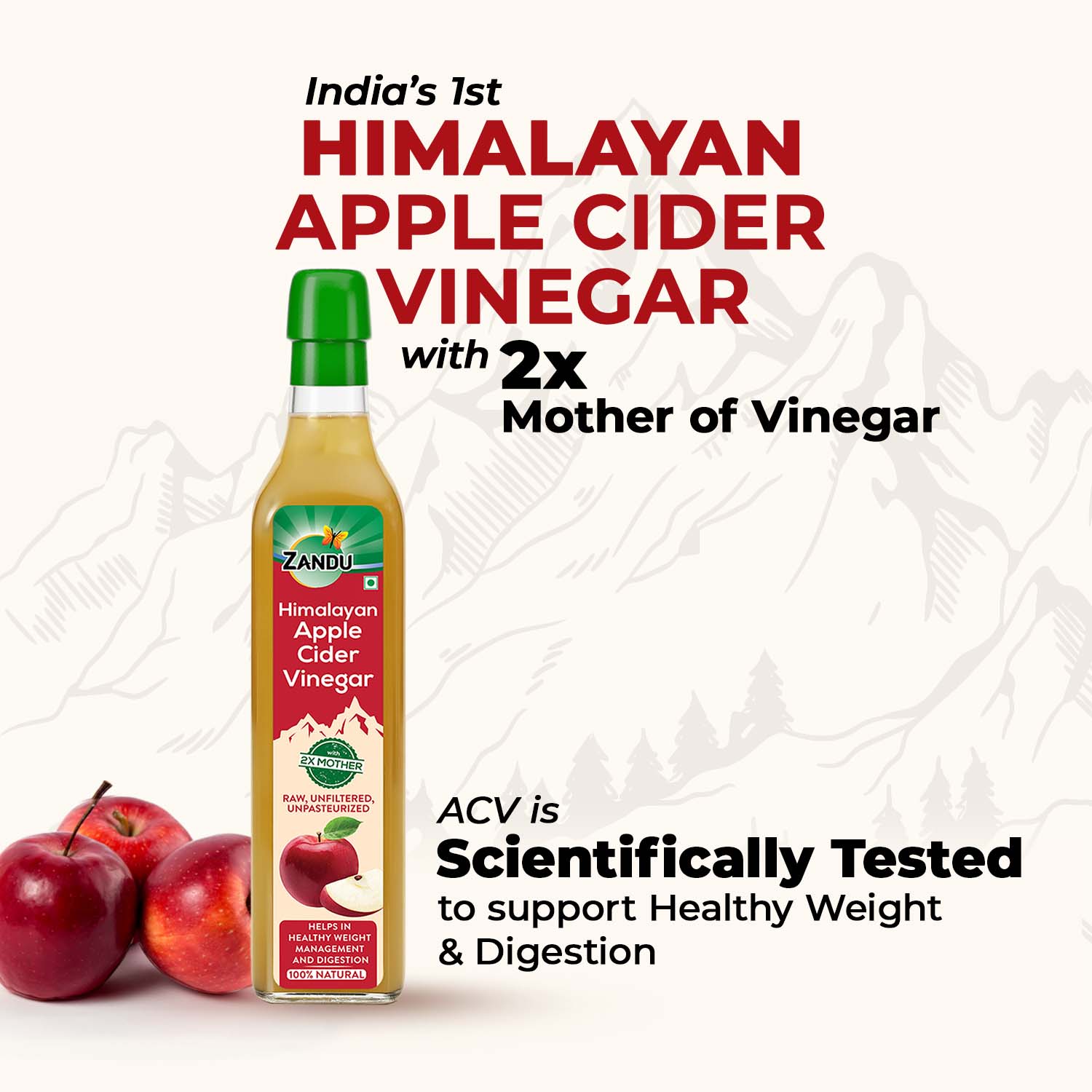 Zandu Himalayan Apple Cider Vinegar