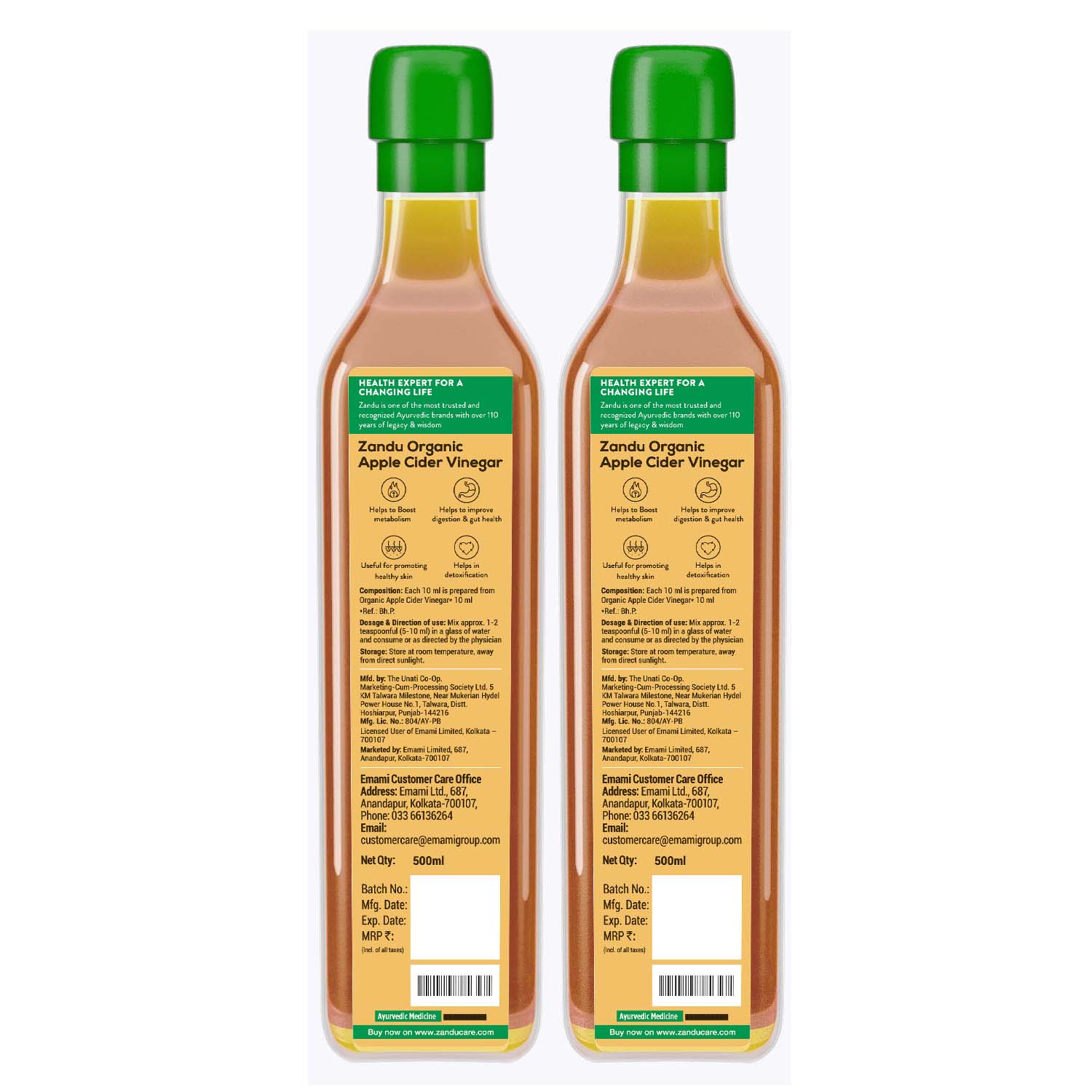 Zandu Organic Apple Cider Vinegar