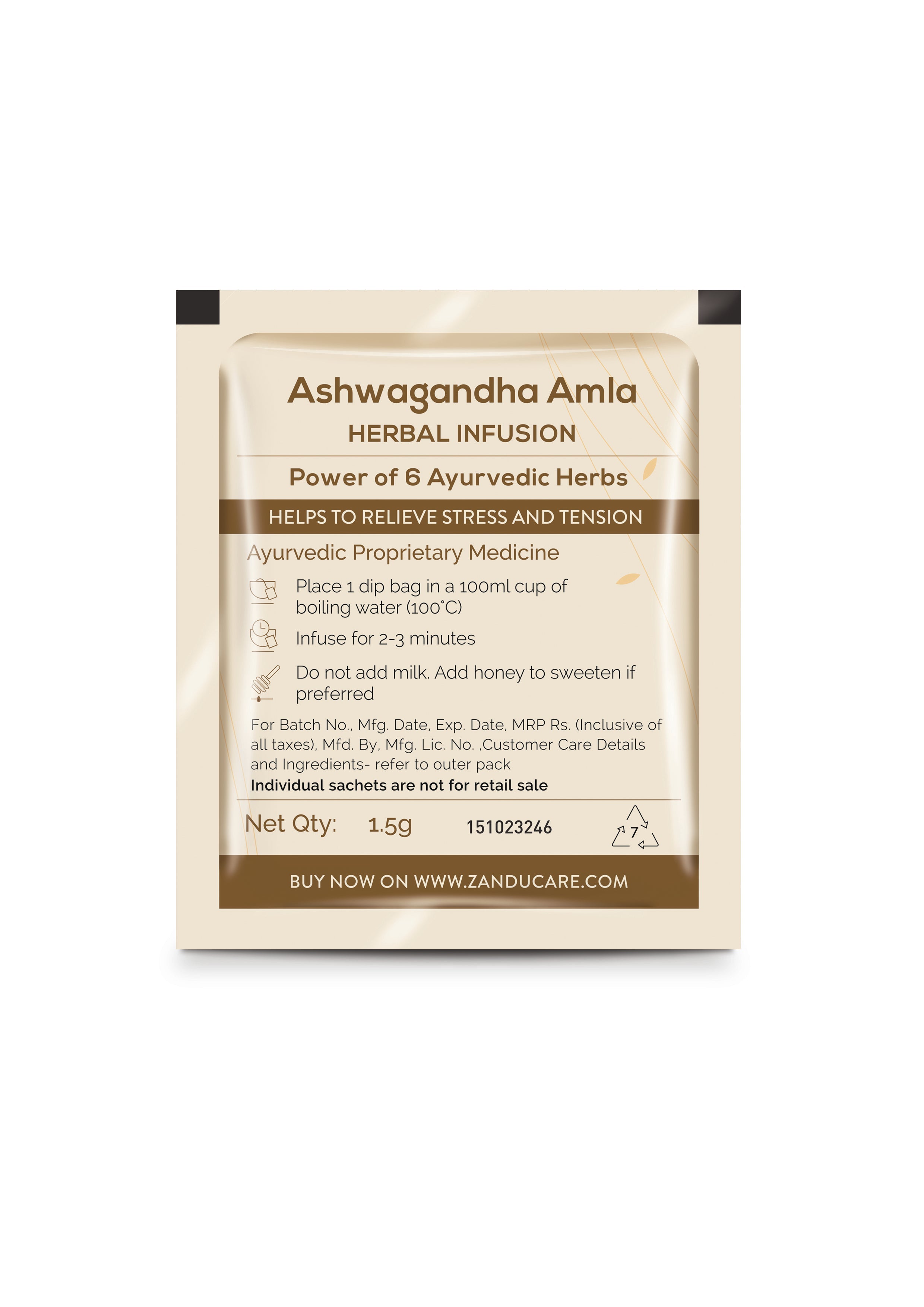 Ashwagandha Amla Herbal Infusion (25 Tea Bags)(Pack of 2)