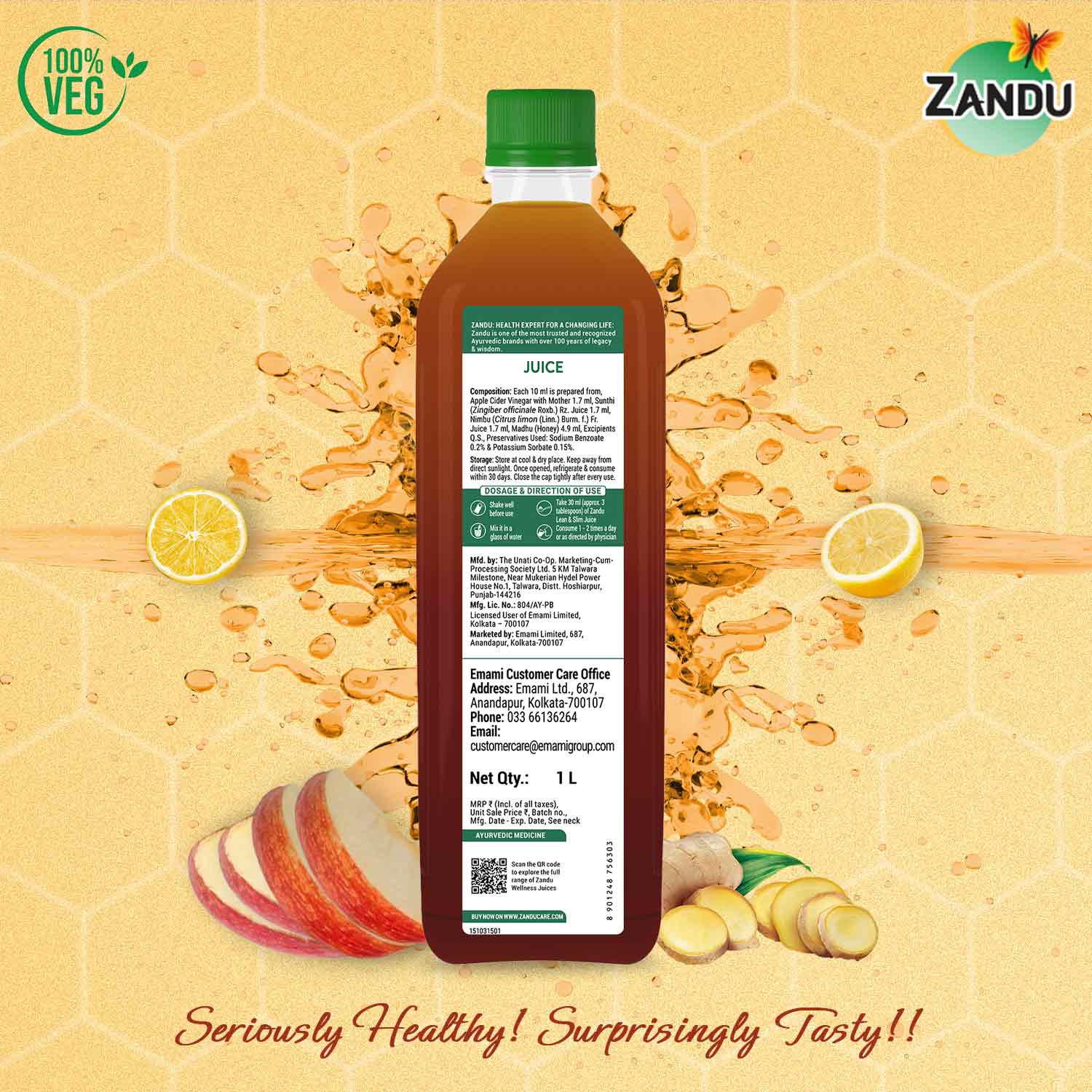 Zandu Lean & Slim Juice for Weight Loss & Metabolism Boost