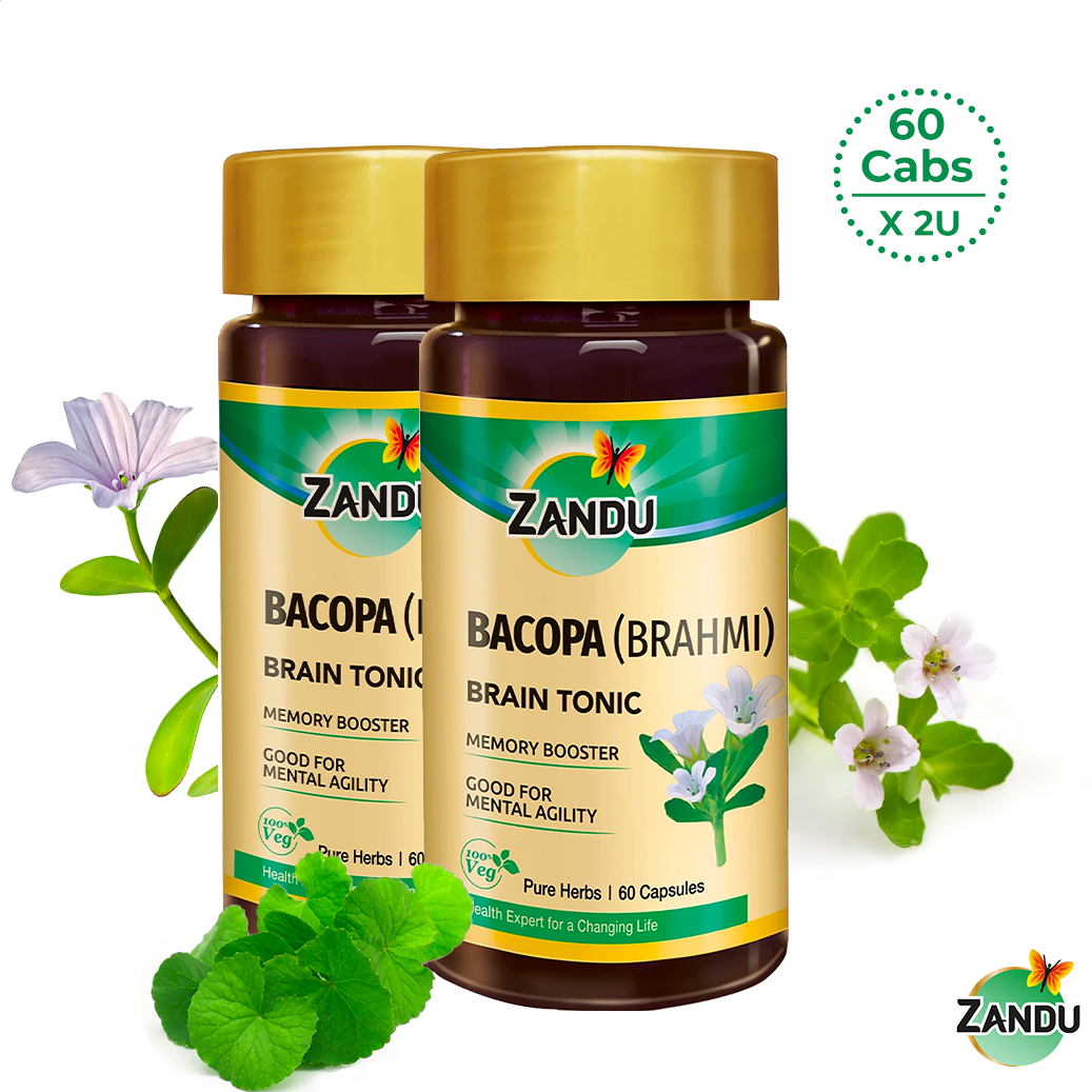 Pure Brahmi Capsules for Memory Boost, Focus & Alertness