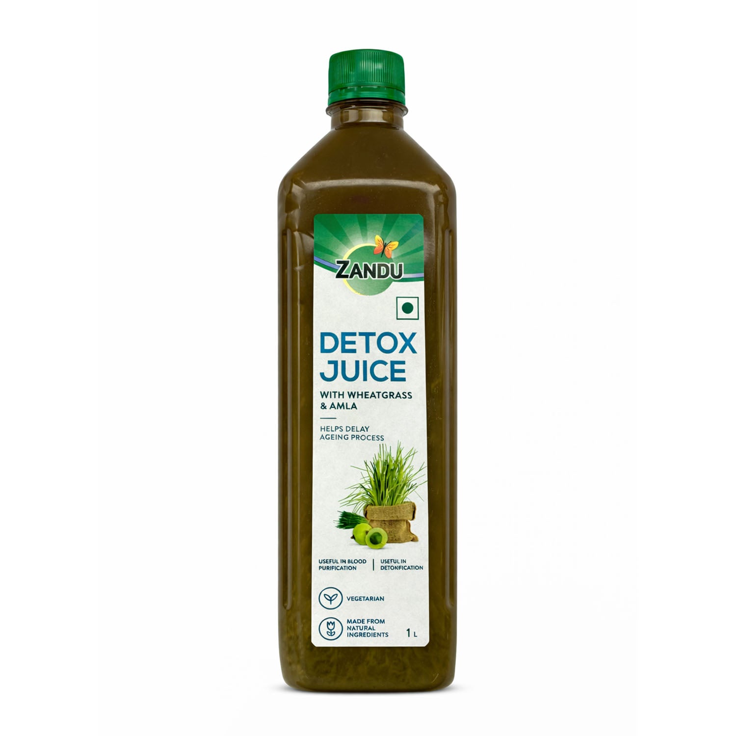 Zandu Full Body Detox Juice (Wheatgrass & Amla)