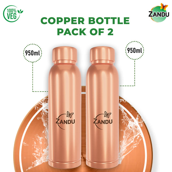 Copper Bottle pack of 2