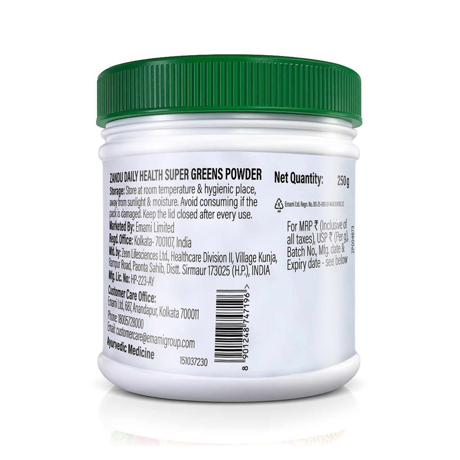 Zandu Daily Health Super Greens Powder