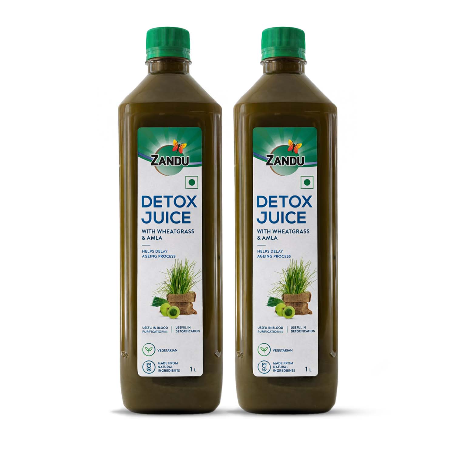 Zandu Full Body Detox Juice (Wheatgrass & Amla)