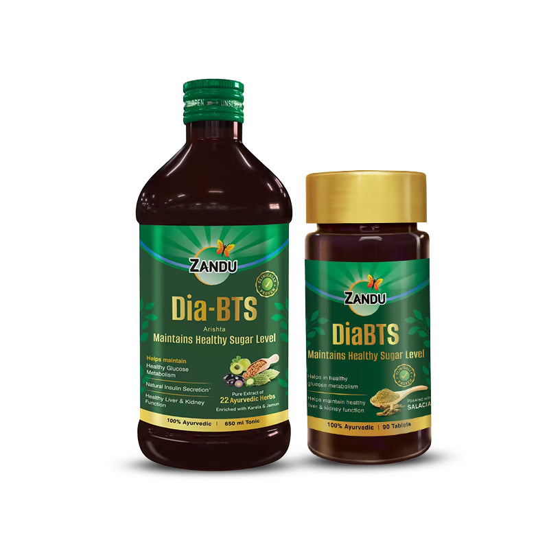 DiaBTS Ayurvedic Tonic & DiaBTS Tablets (90 Tabs)