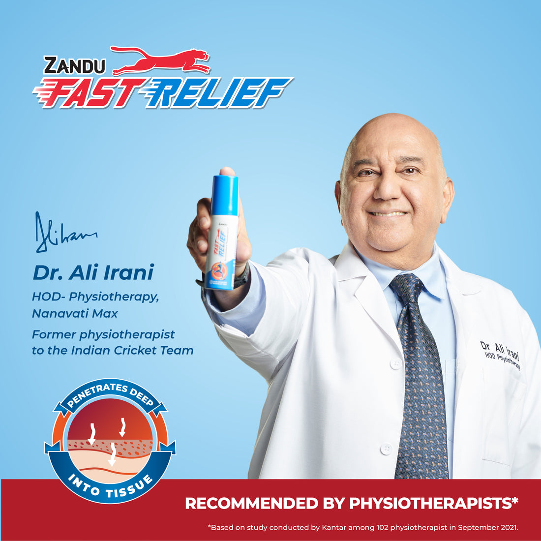 Zandu Fast Relief Pain Spray for Sprain, Muscle & Back Relief