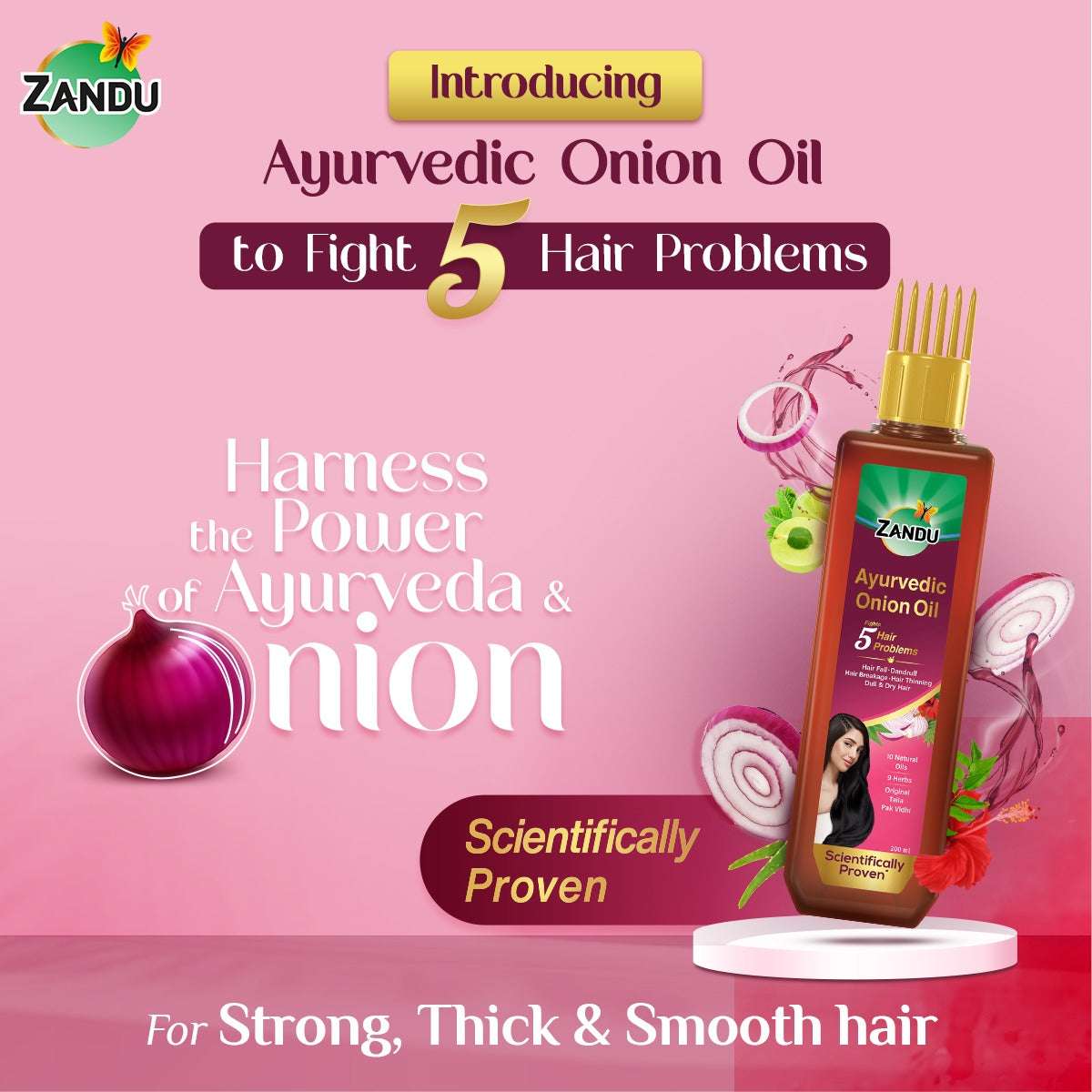 Zandu Hair oil for Strong, Thick & Smooth hair