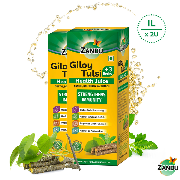Giloy Tulsi + 3 herbs health juice (1L) (Pack of 2)