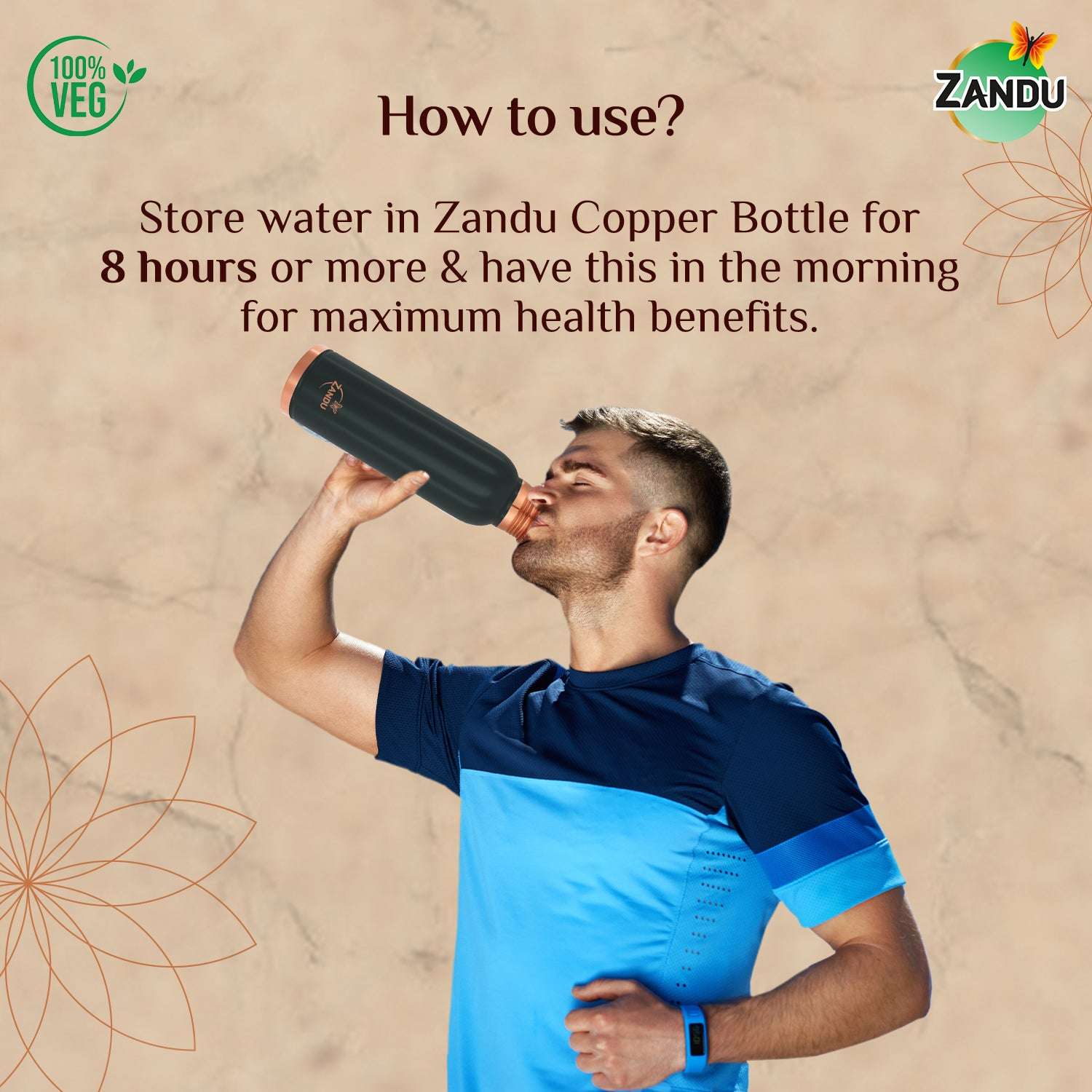 How to use Zandu Copper Bottle?