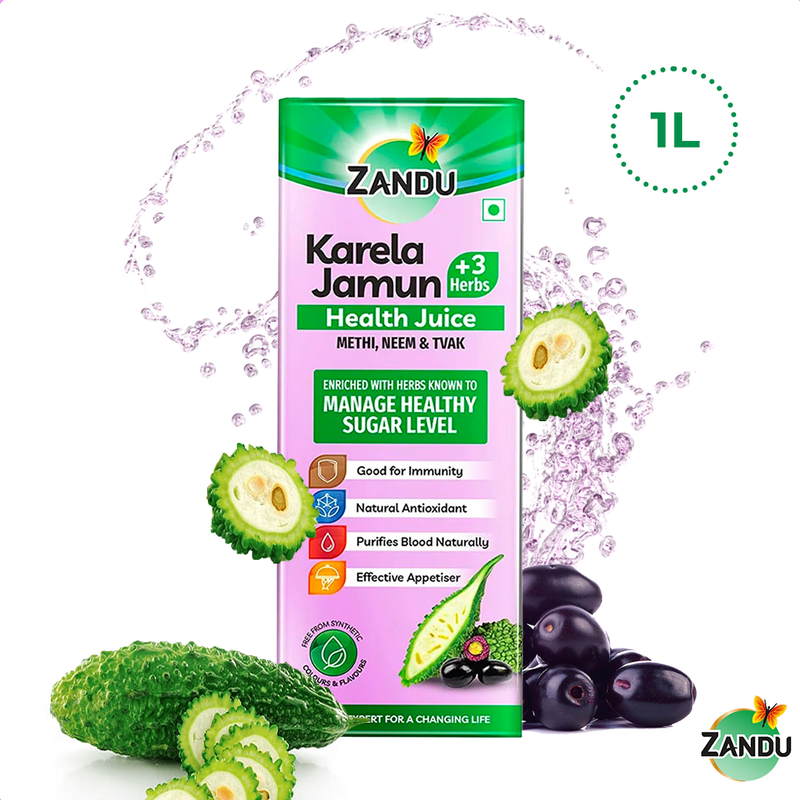 Karela Jamun + 3 Herbs Health Juice (1L)