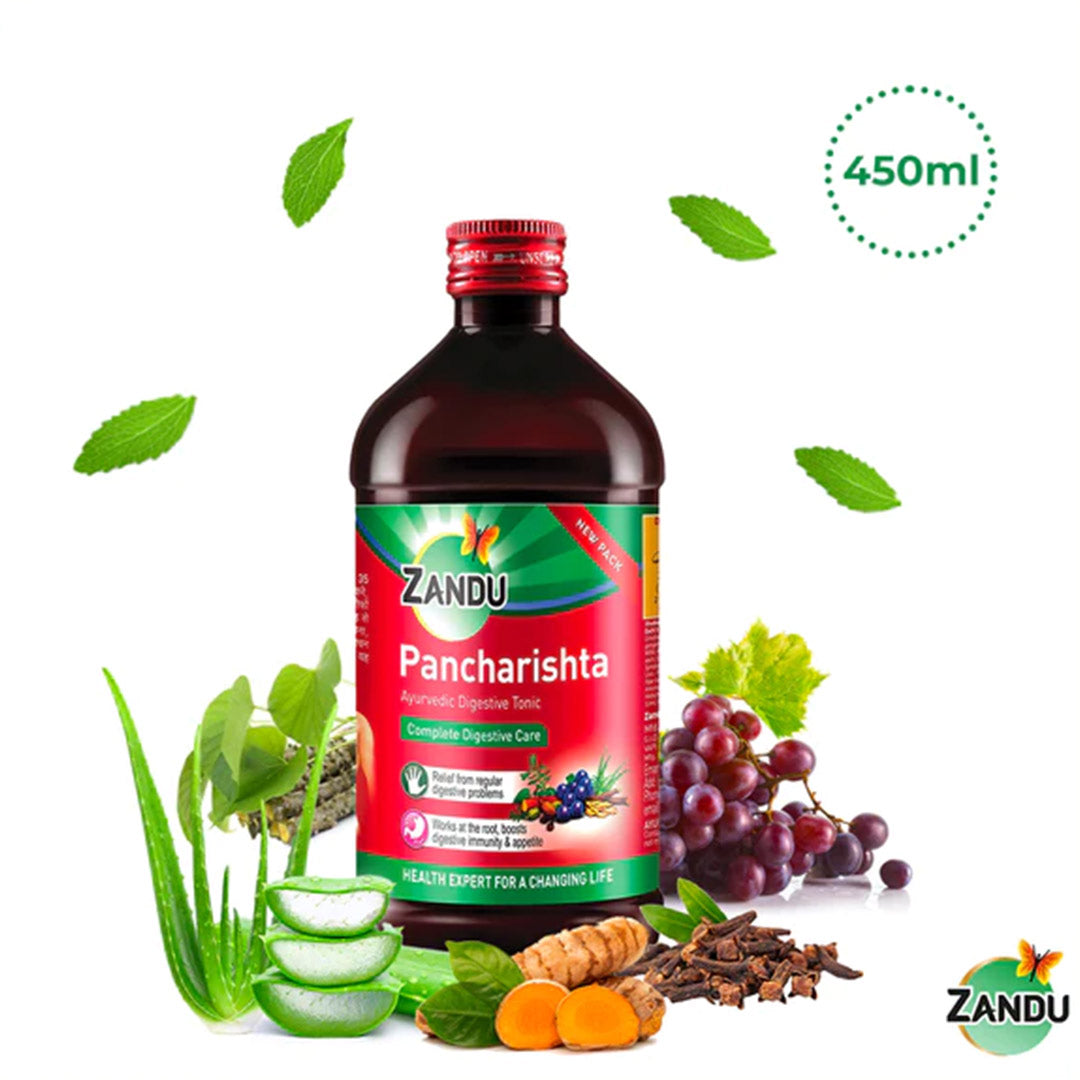 Zandu Pancharishta Ayurvedic Digestive Tonic for Indigestion, Constipation, Gas & Bloating