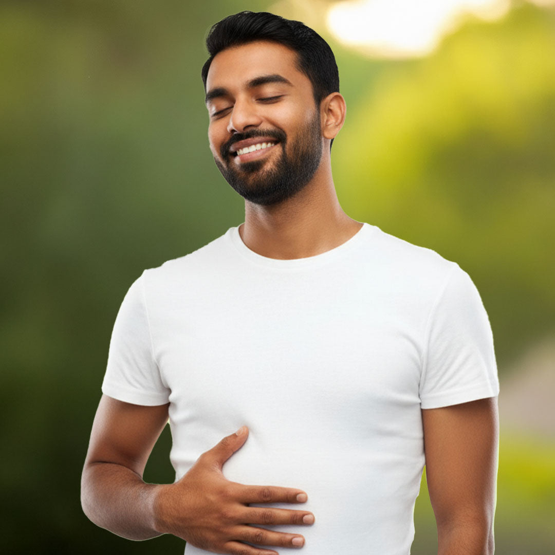 Person after good gut