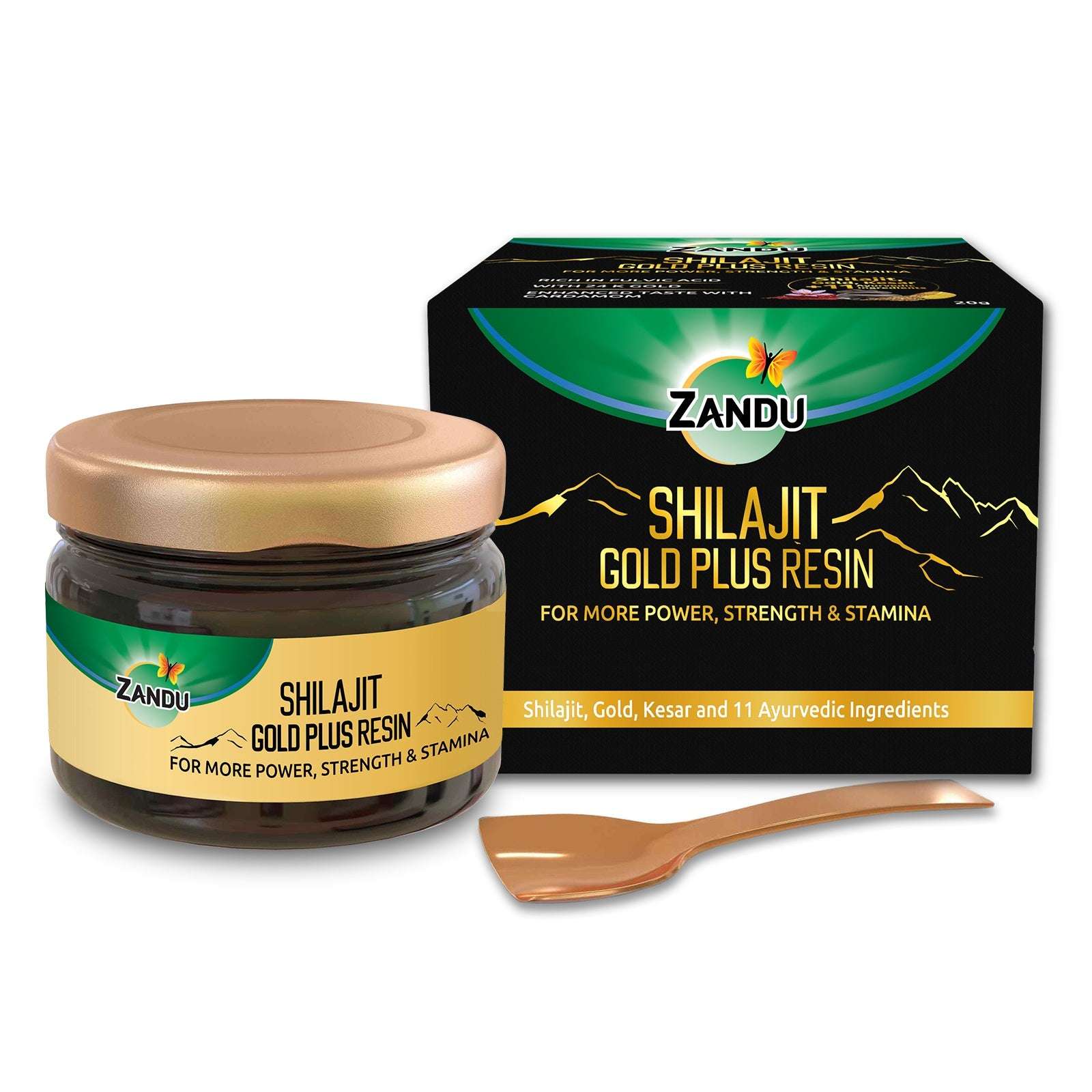 Pure Shilajit Gold Plus Resin for All-Day Power, Energy & Strength