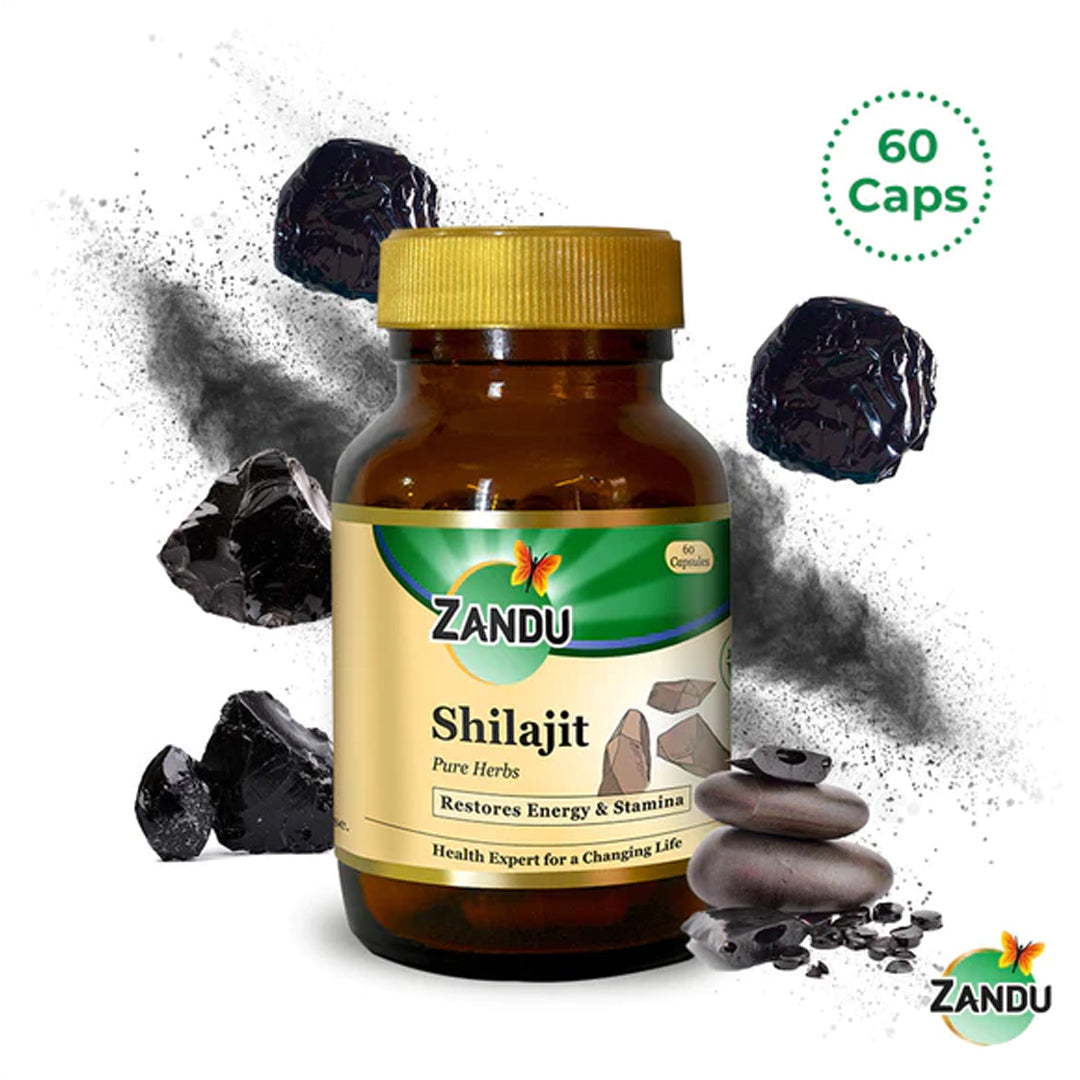 100% Pure Zandu Shilajit Capsules for Energy and Stamina