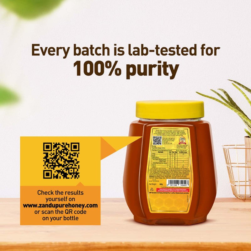 Zandu Pure Honey (500G PET Jar)