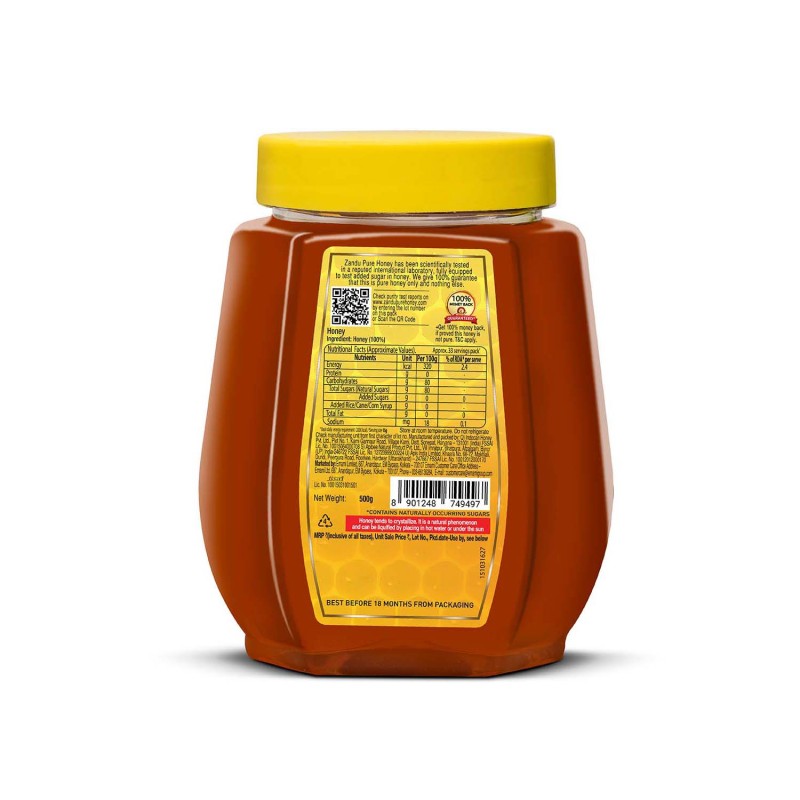 Zandu Pure Honey (500G PET Jar)