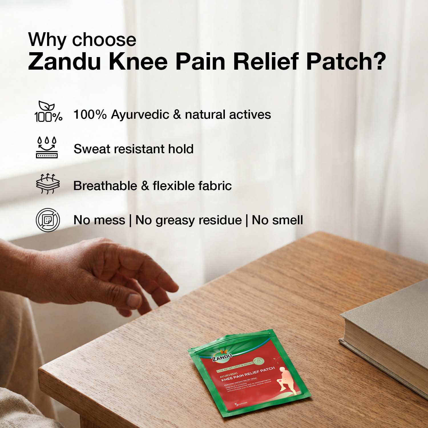 Zandu Knee Pain Relief Patch