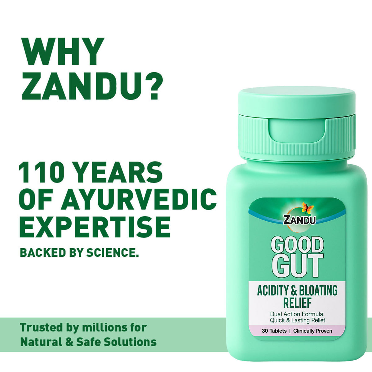 Good Gut Acidity & Bloating Relief Tablets - Ayurvedic Tablets for ...