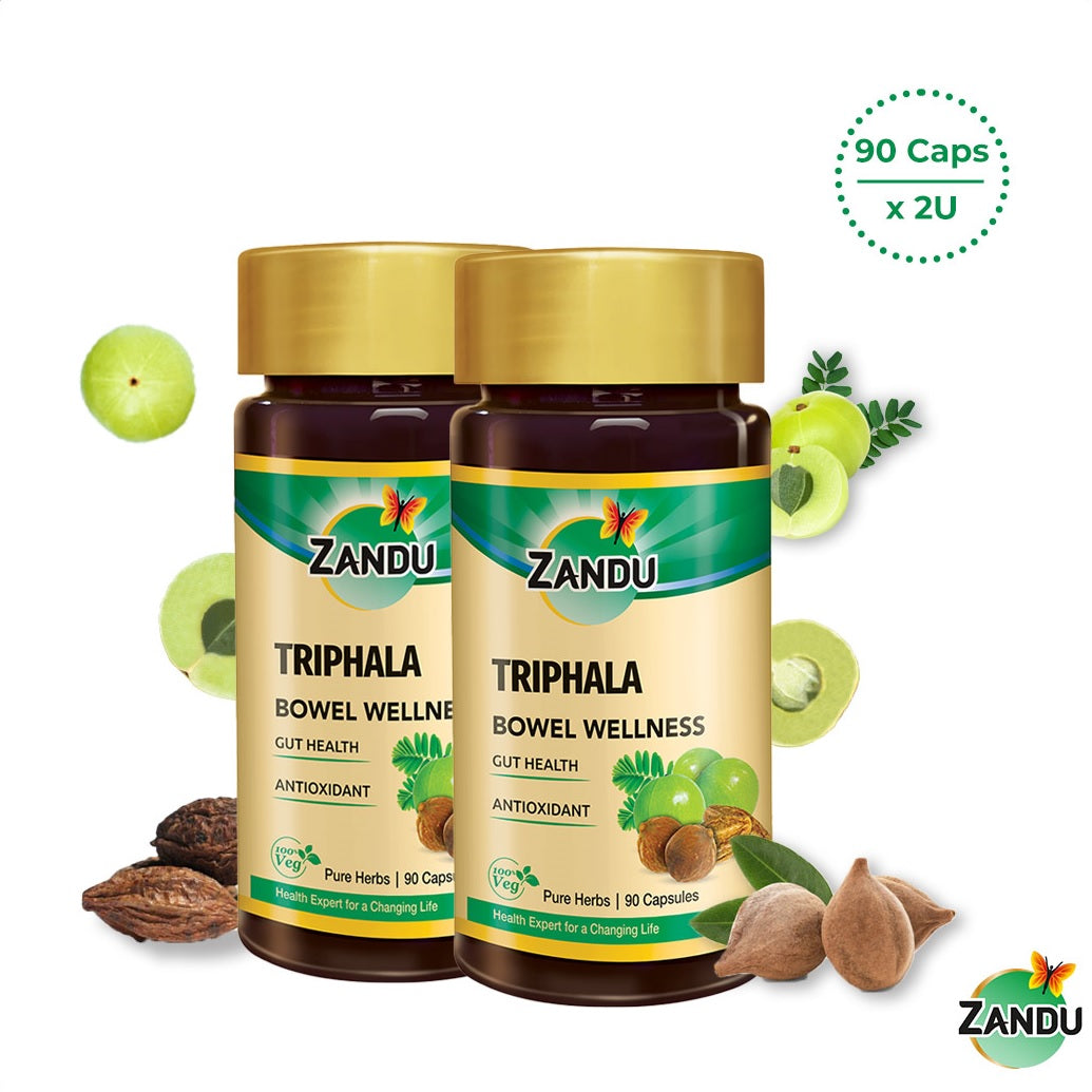 Pure Triphala Capsules for Constipation, Gut Health, & Digestion