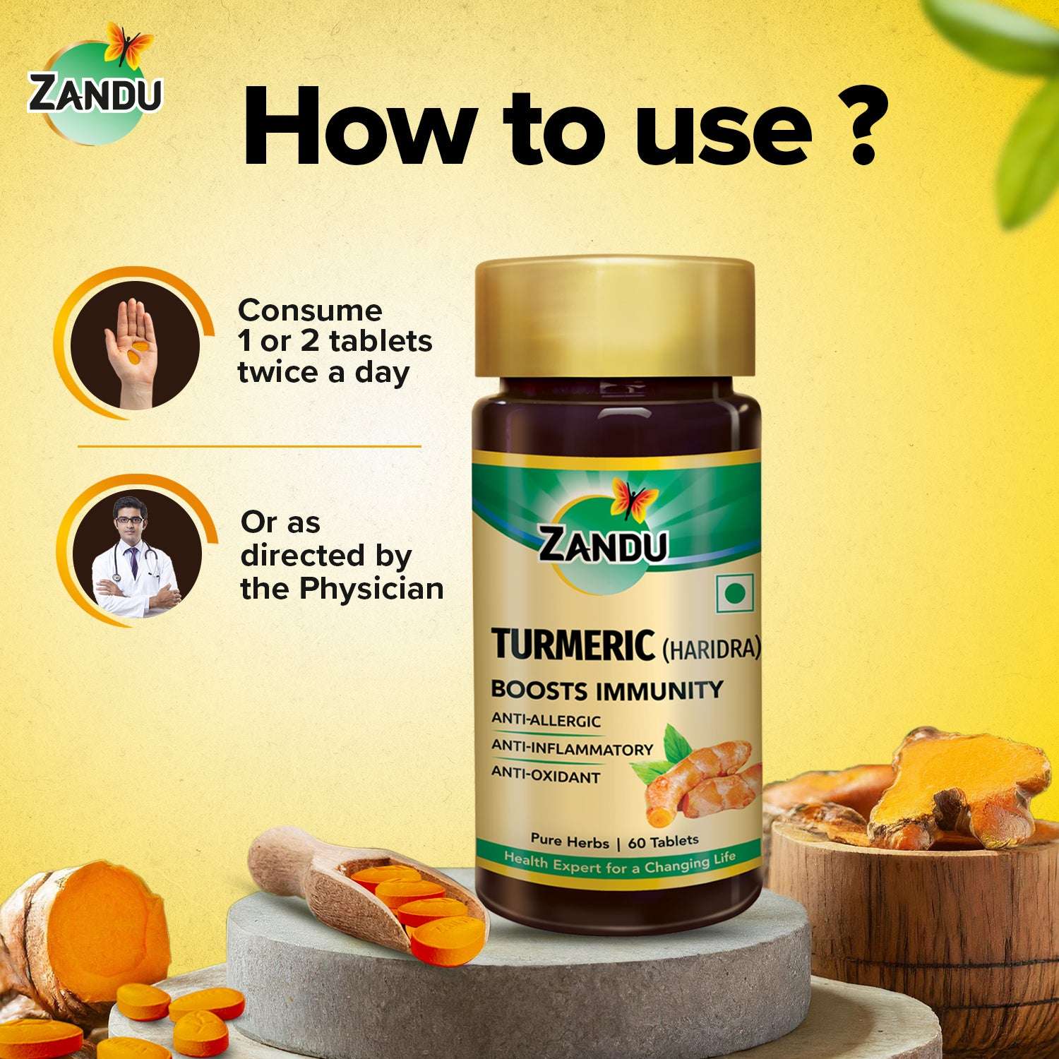 How to use Turmeric Tablets