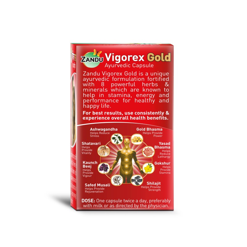 Zandu Vigorex Gold Capsules (20 Caps)
