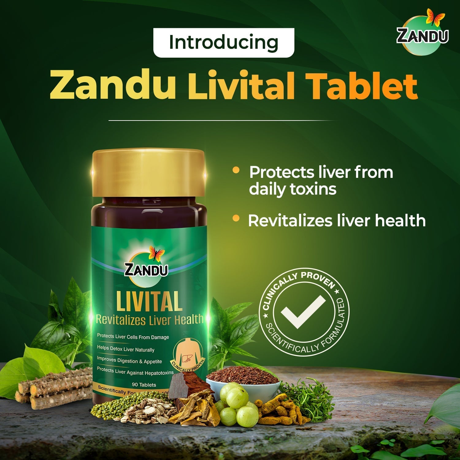 Zandu Livital (Pack Of 2) (180 Tablets)