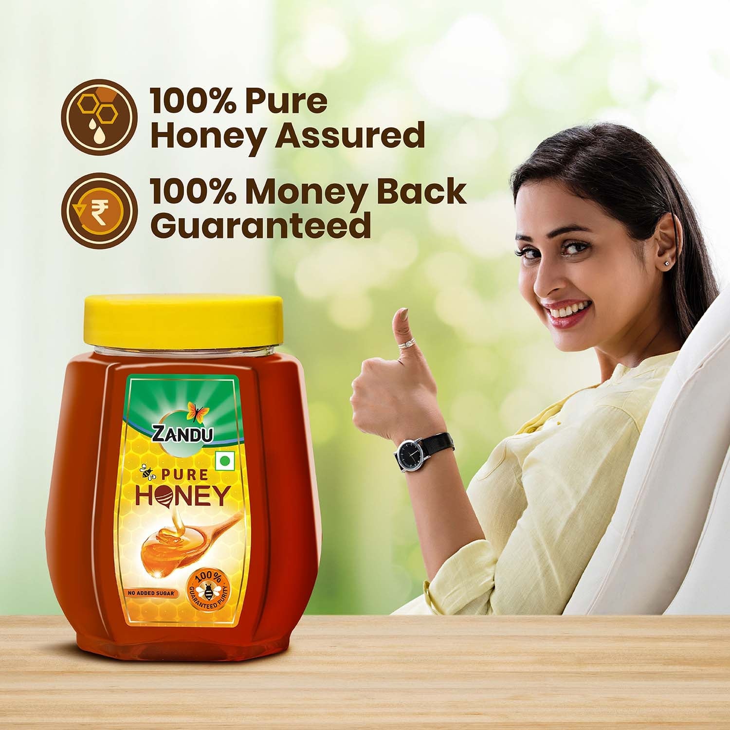 Zandu Pure Honey (500G PET Jar)