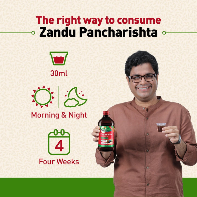 Zandu Pancharishta Ayurvedic Digestive Tonic (650ml)