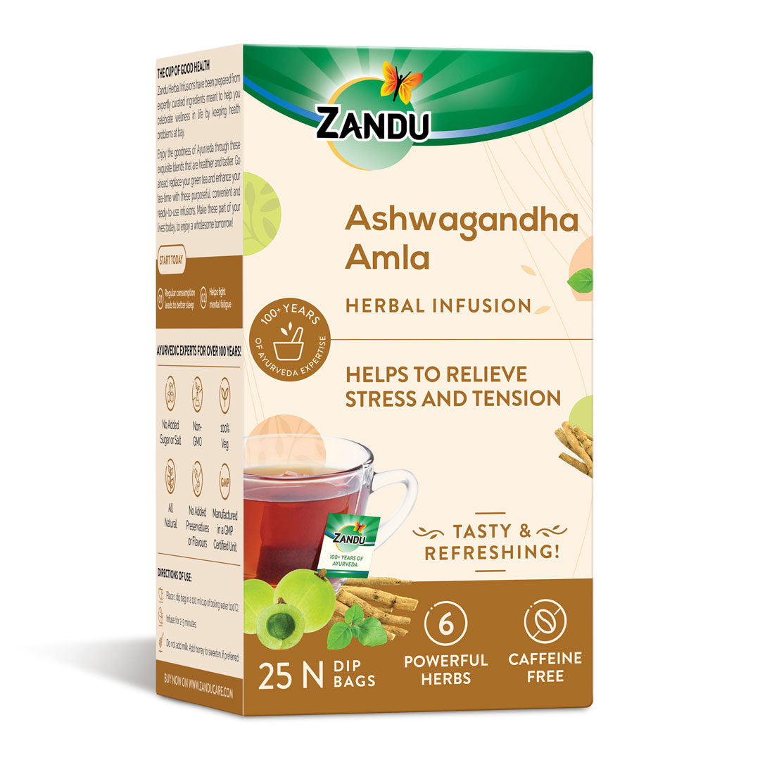 Ashwagandha Amla Herbal Infusion (25 Tea Bags)(Pack of 2)